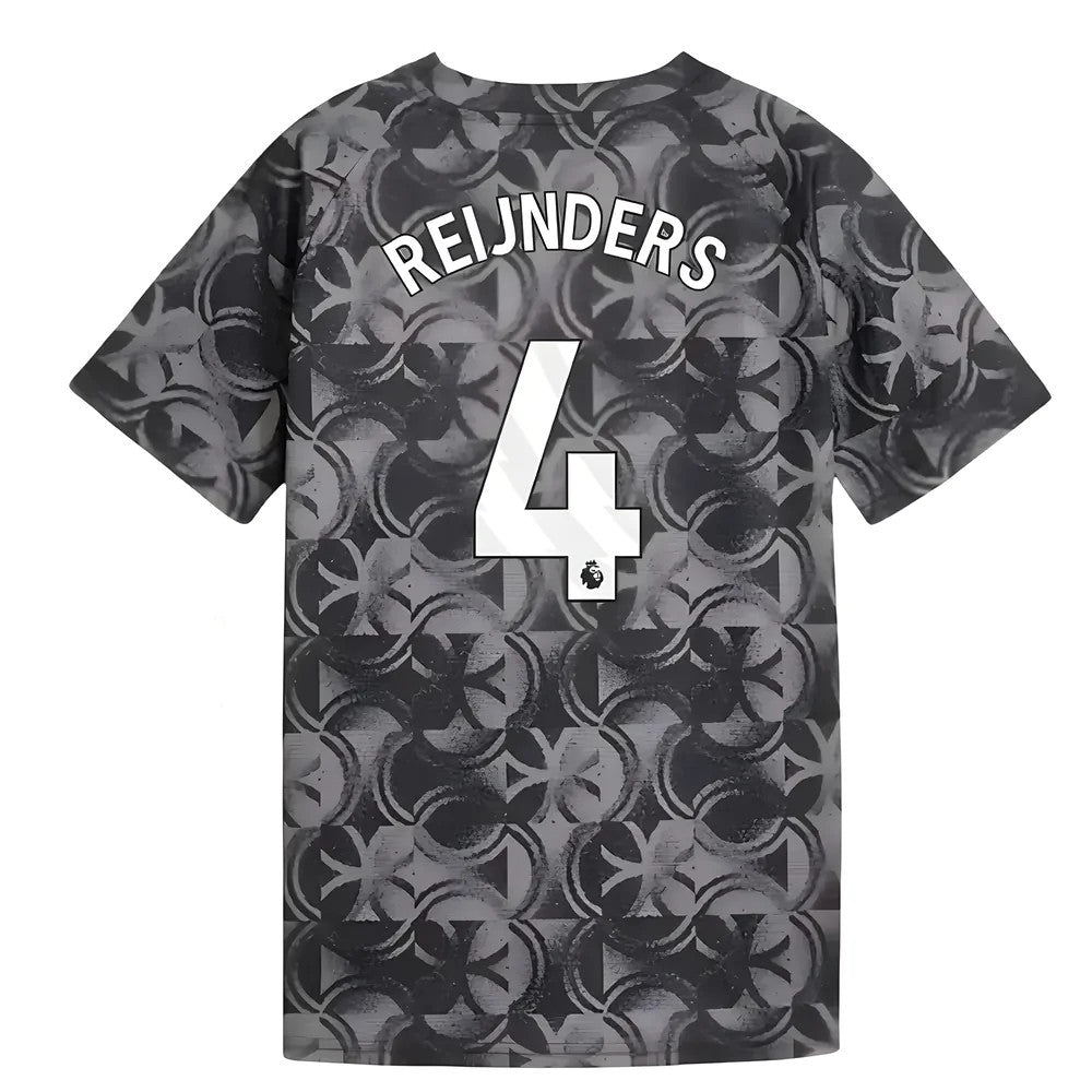 2025-2026 Man City Warm Up Jersey (Black) - Kids (Reijnders 4)_0