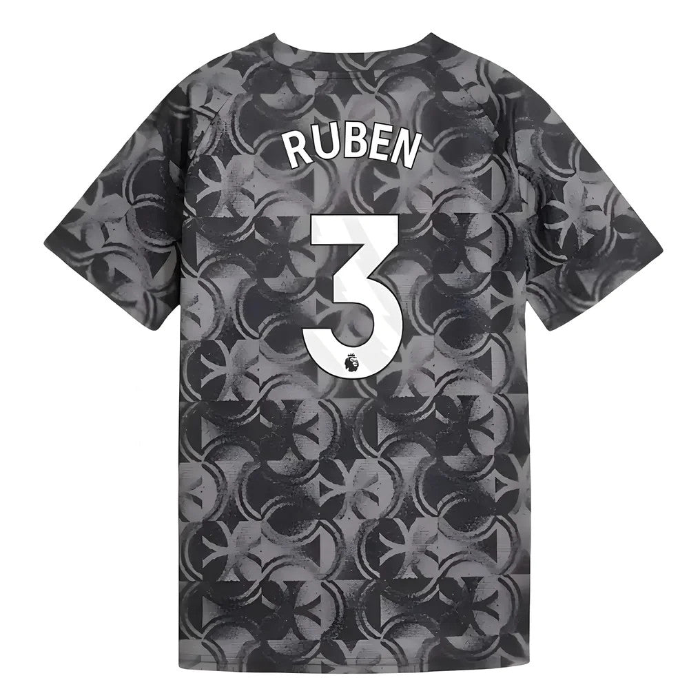 2025-2026 Man City Warm Up Jersey (Black) - Kids (Ruben 3)_0