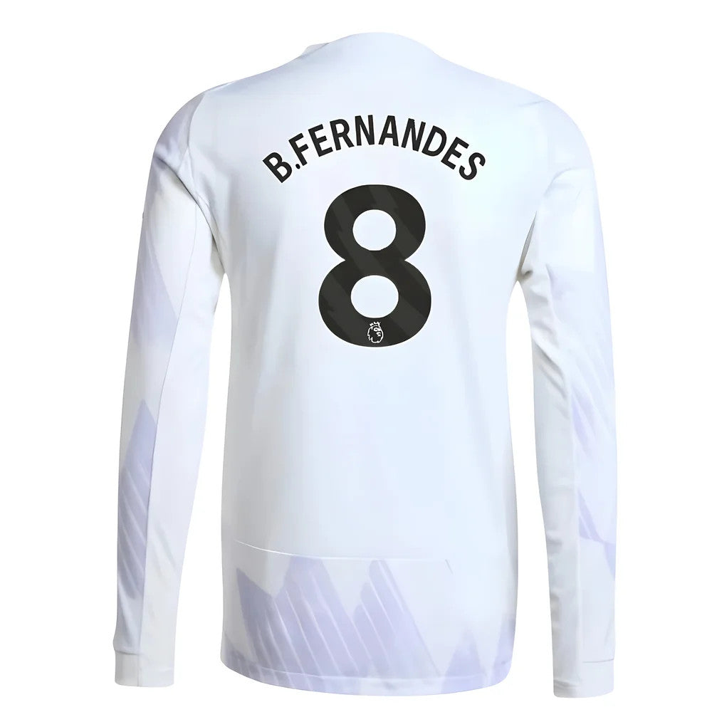 2025-2026 Man Utd Authentic Long Sleeve Away Shirt (B.Fernandes 8)_0