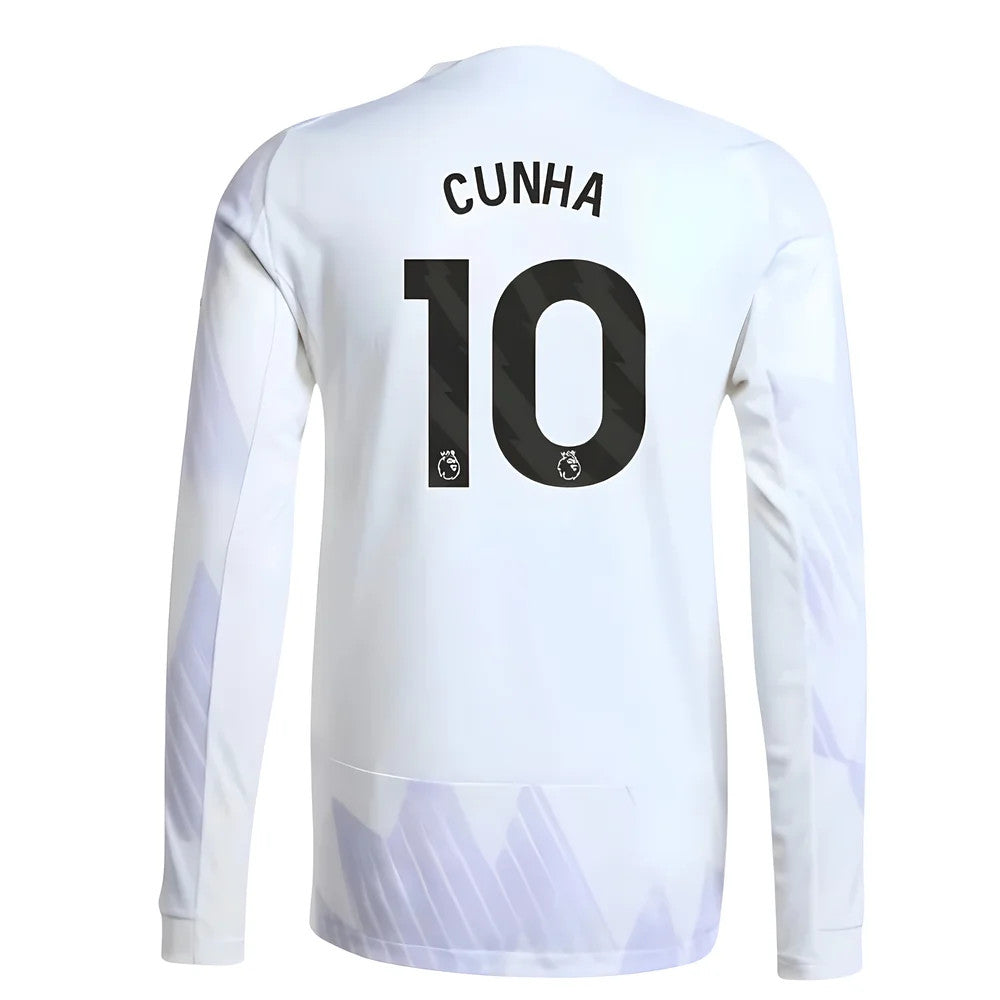 2025-2026 Man Utd Authentic Long Sleeve Away Shirt (Cunha 10)_0