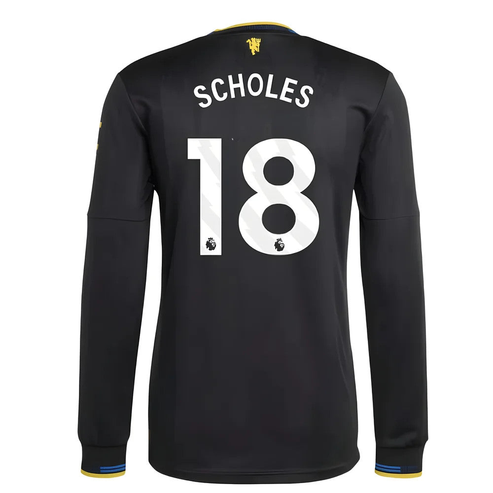 2025-2026 Man Utd Authentic Long Sleeve Third Shirt (Scholes 18)_0