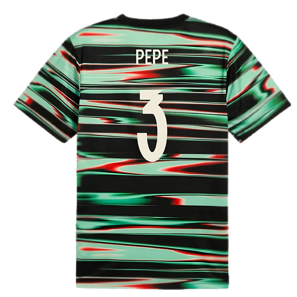 2025-2026 Portugal Prematch SS Jersey (Black) (Pepe 3)_2
