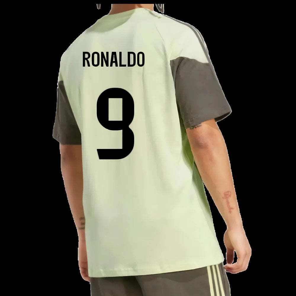 2025-2026 Real Madrid Training Tee (Almost Lime) (Ronaldo 9)_2
