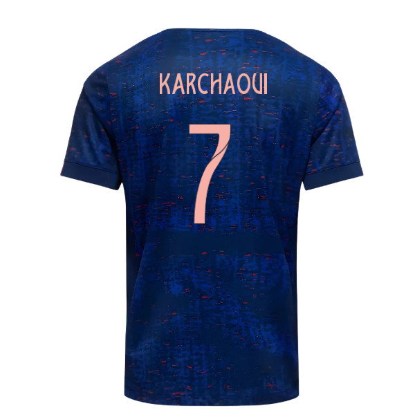 2025 France Womens Team Home Shirt (Kids) (Karchaoui 7)_0