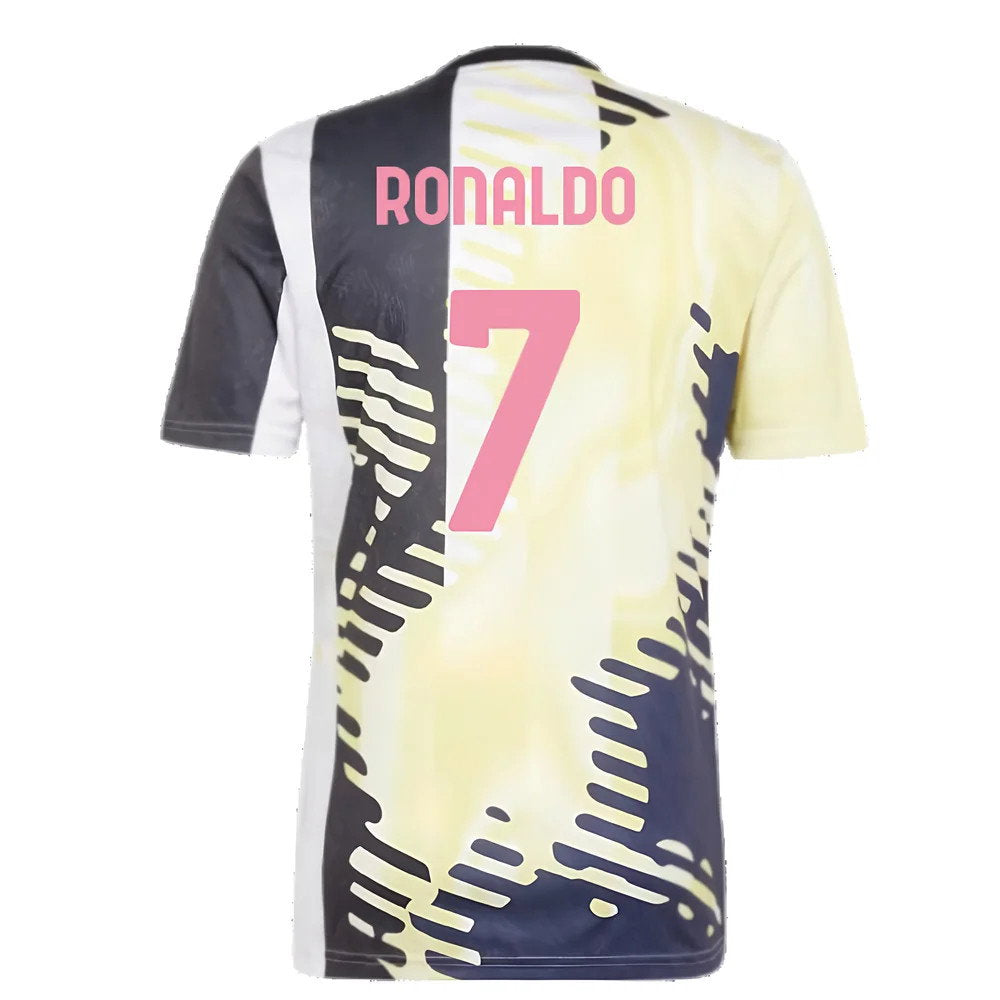 2025 Juventus Pre-Match Shirt (Yellow) (Ronaldo 7)_2