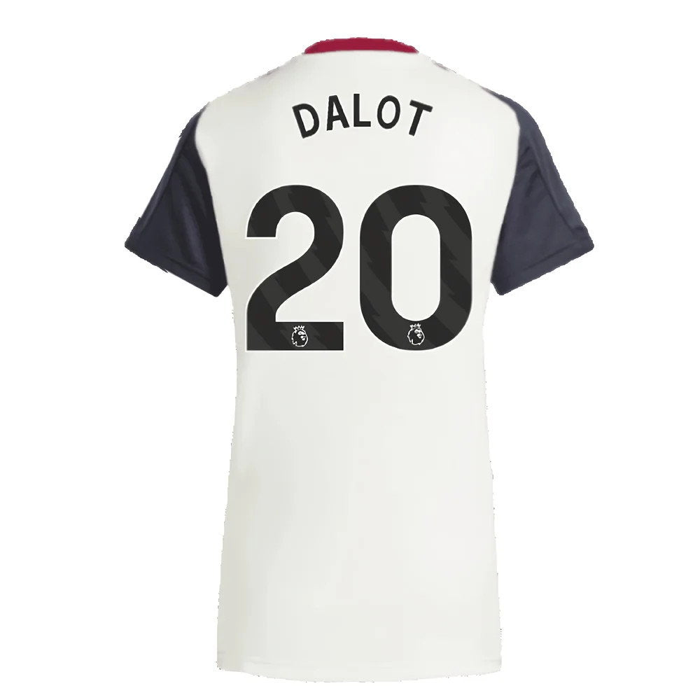 2025 Man Utd Training Jersey (Off White) - Womens (Dalot 20)_2