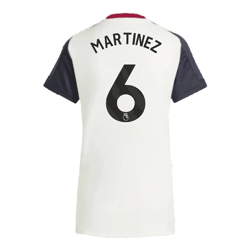 2025 Man Utd Training Jersey (Off White) - Womens (Martinez 6)_2