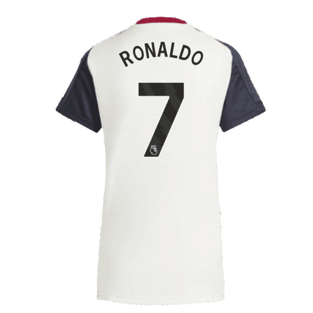 2025 Man Utd Training Jersey (Off White) - Womens (Ronaldo 7)_2