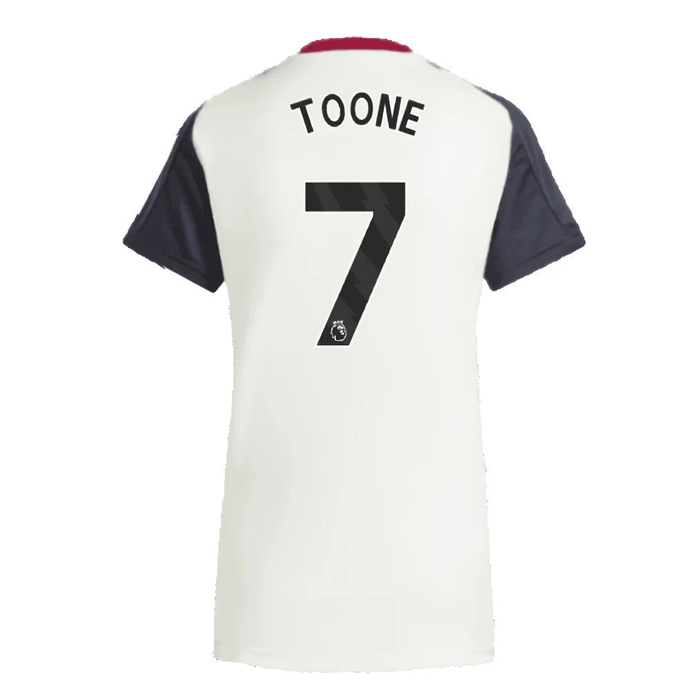2025 Man Utd Training Jersey (Off White) - Womens (Toone 7)_2