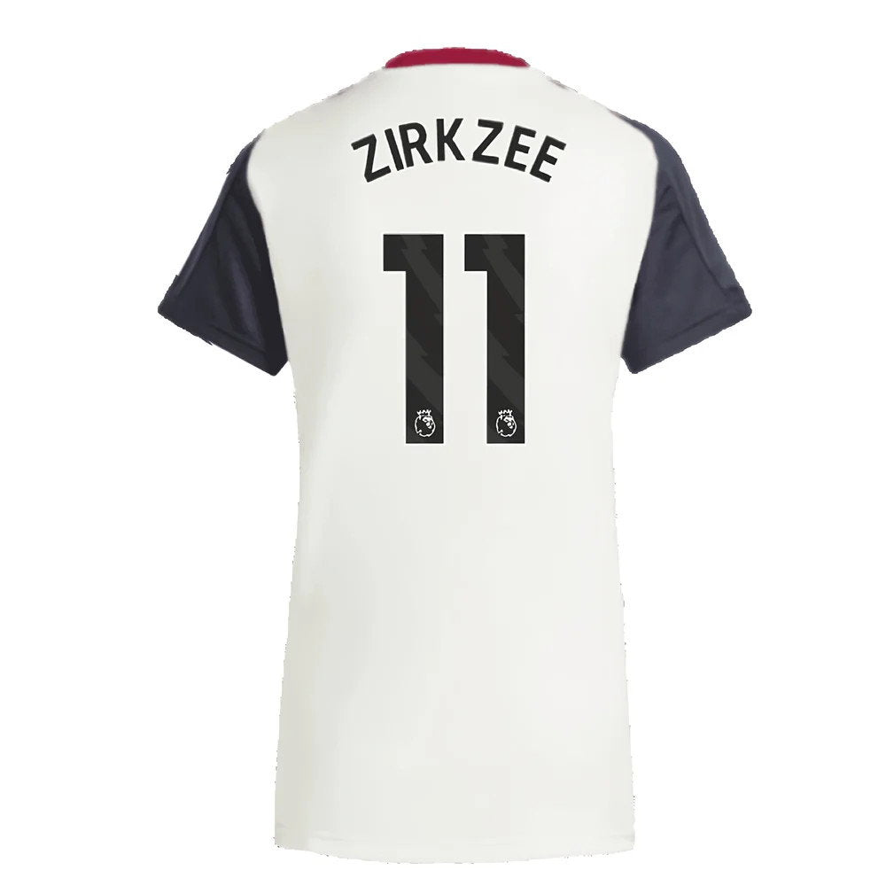 2025 Man Utd Training Jersey (Off White) - Womens (Zirkzee 11)_2
