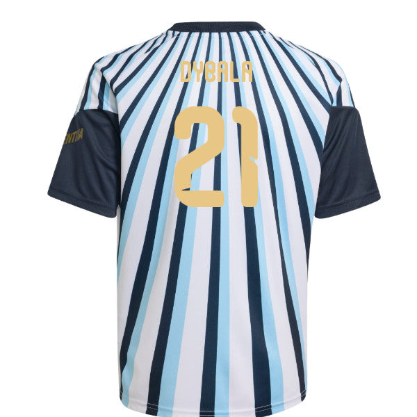 2026-2027 Argentina Home Pre-Match Shirt (White) - Kids (Dybala 21)_0