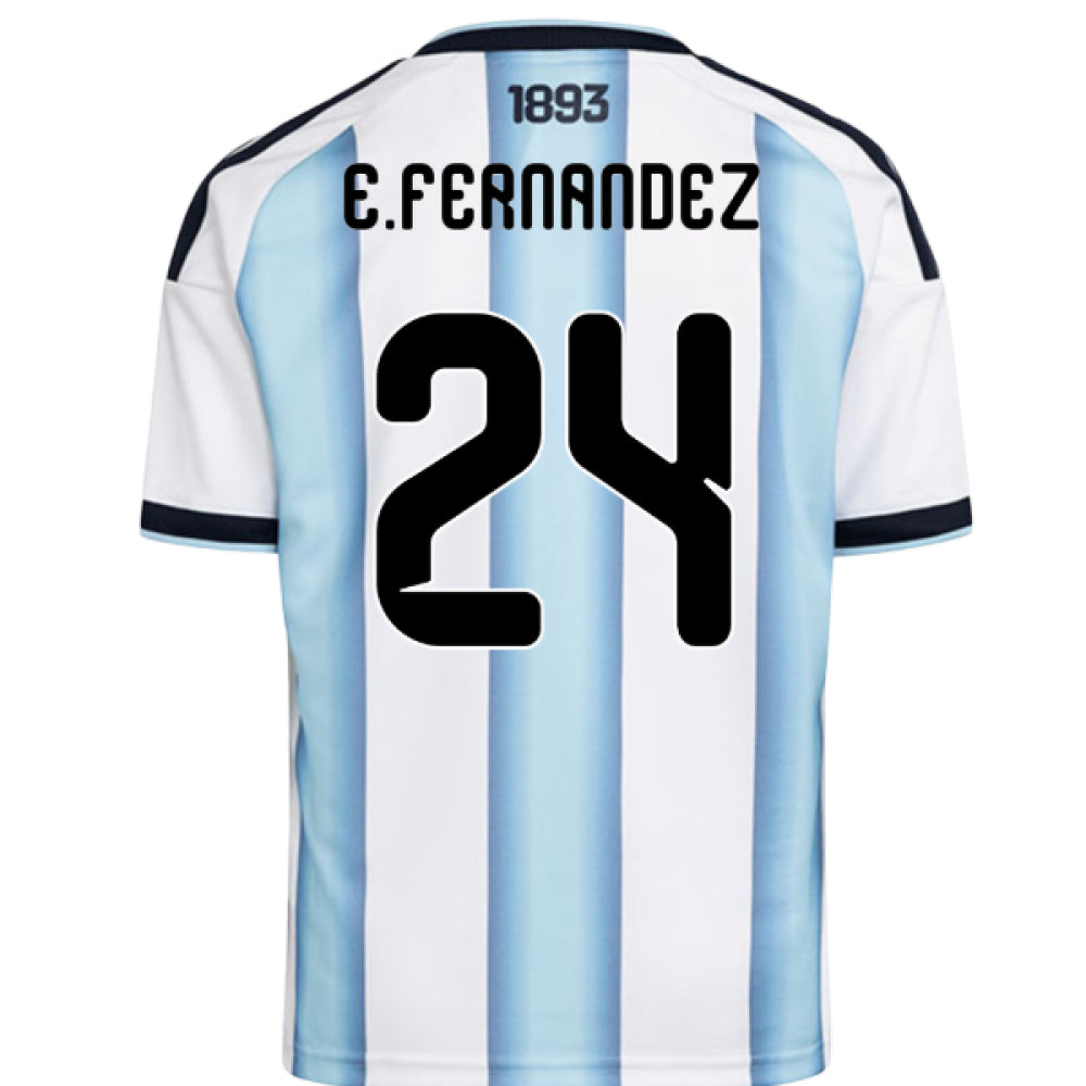 2026-2027 Argentina Home Shirt (Kids) (E.Fernandez 24)_0