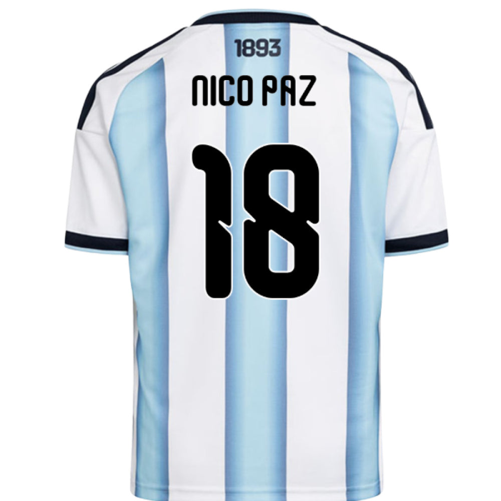 2026-2027 Argentina Home Shirt (Kids) (Nico Paz 18)_0