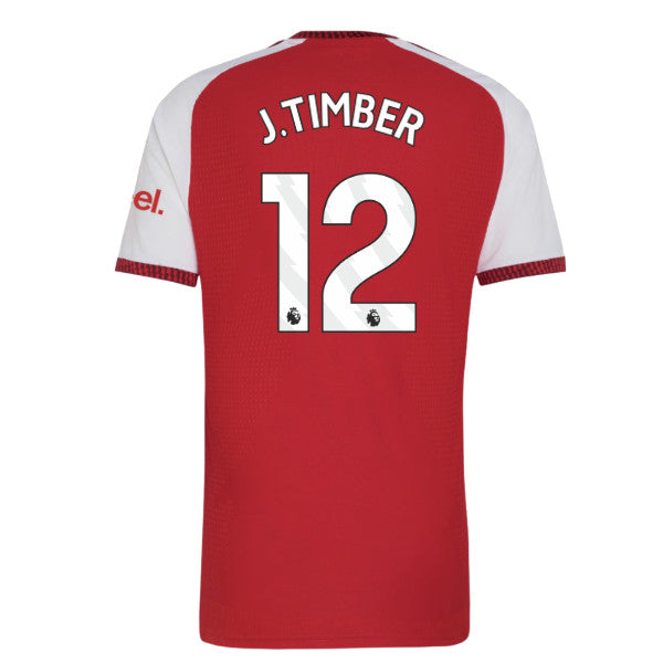2026-2027 Arsenal Authentic Home Shirt (J.Timber 12)_0