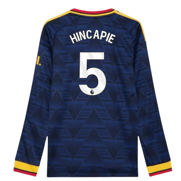 2026-2027 Arsenal Authentic Long Sleeve Away Shirt (Hincapie 5)_0