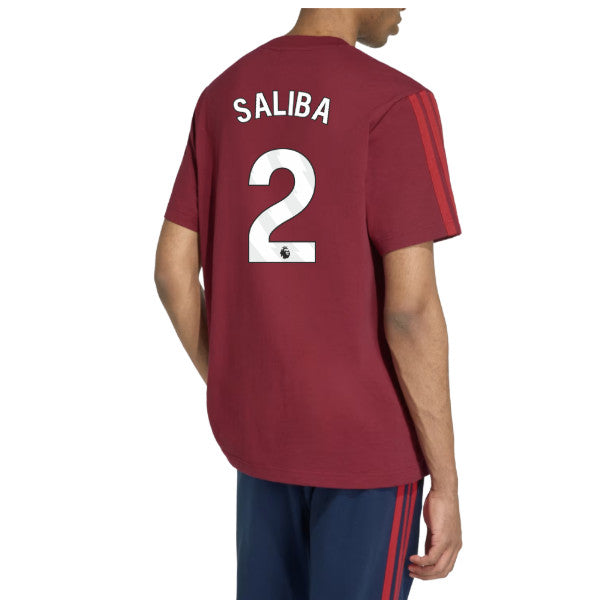 2026-2027 Arsenal DNA Tee (Burgundy) (Saliba 2)_0