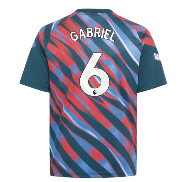 2026-2027 Arsenal Pre-Match Shirt (Utility Green) - Kids (Gabriel 6)_0