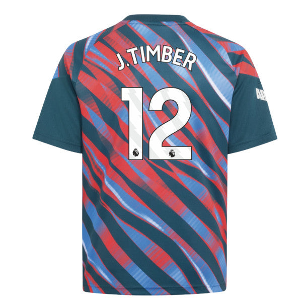 2026-2027 Arsenal Pre-Match Shirt (Utility Green) - Kids (J.Timber 12)_0