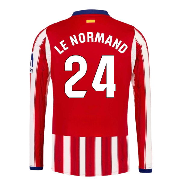 2026-2027 Atletico Madrid Long Sleeve Home Shirt (Le Normand 24)_0