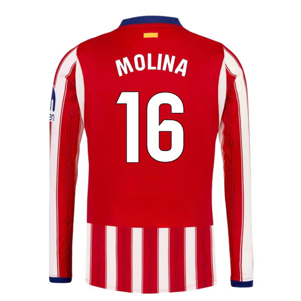 2026-2027 Atletico Madrid Long Sleeve Home Shirt (Molina 16)_0