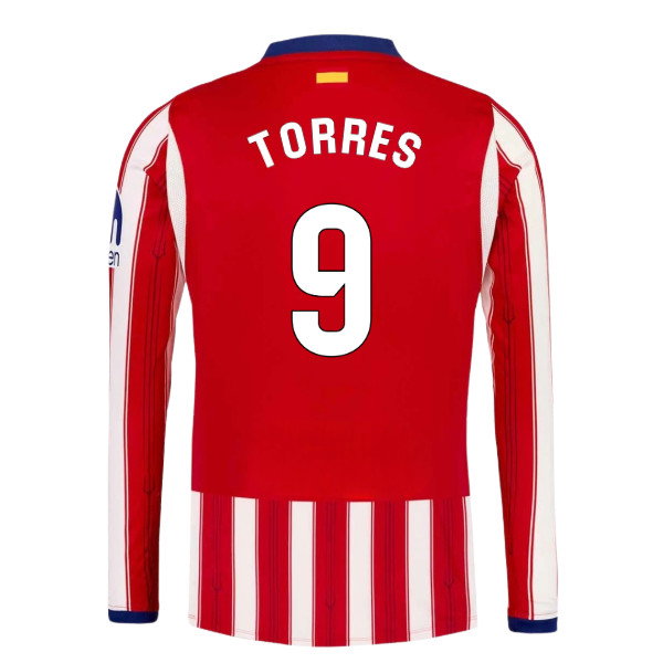 2026-2027 Atletico Madrid Long Sleeve Home Shirt (Torres 9)_0