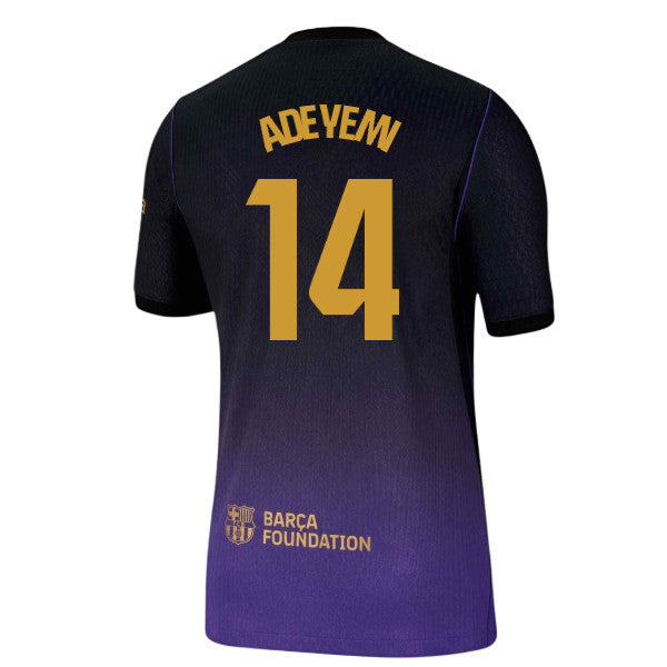 2026-2027 Barcelona Authentic Aero-Fit Match Away Shirt (Adeyemi 14)_0
