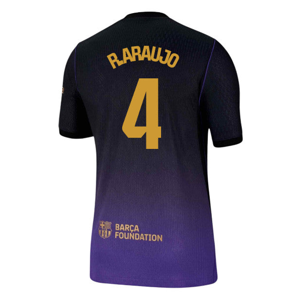 2026-2027 Barcelona Authentic Aero-Fit Match Away Shirt (R.Araujo 4)_0