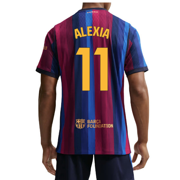 2026-2027 Barcelona Authentic Aero-Fit Match Home Shirt (Alexia 11)_0