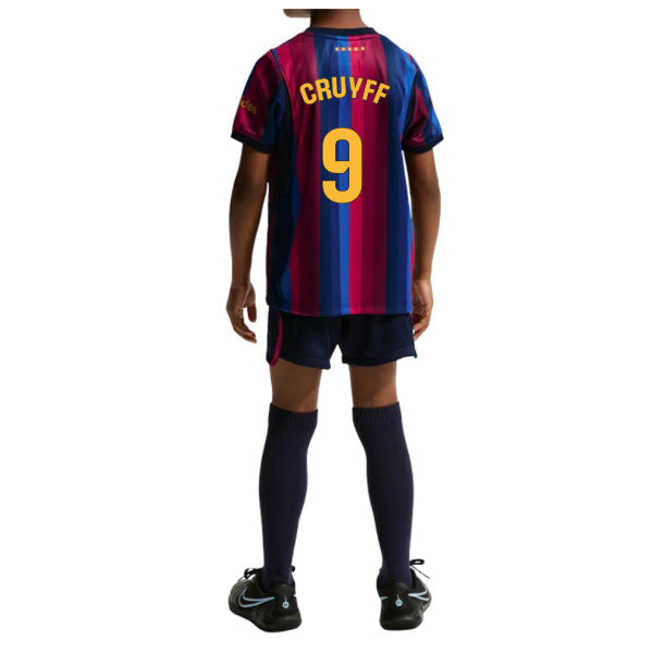 2026-2027 Barcelona Home Little Kids Mini Kit (Cruyff 9)_0