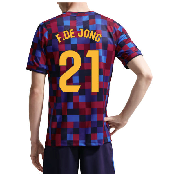 2026-2027 Barcelona Home Pre Match Top (Noble Red/Blue) (F.De Jong 21)_0