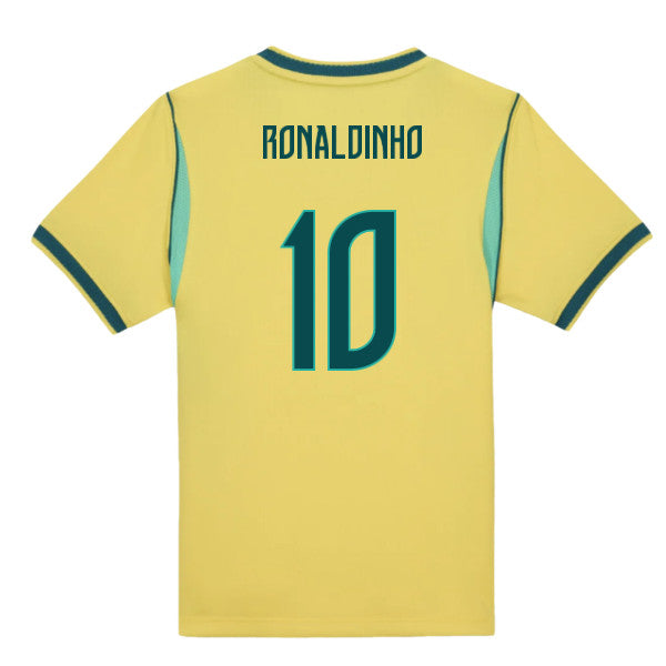 2026-2027 Brazil Home Little Boys Mini Kit (Ronaldinho 10)_0