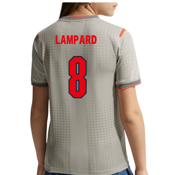 2026-2027 England x Palace Pre-Match Shirt (Grey) - Kids (Lampard 8)_0