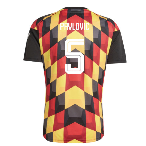 2026-2027 Germany Home Pre-Match Shirt (Black) - Kids (Pavlovic 5)_0