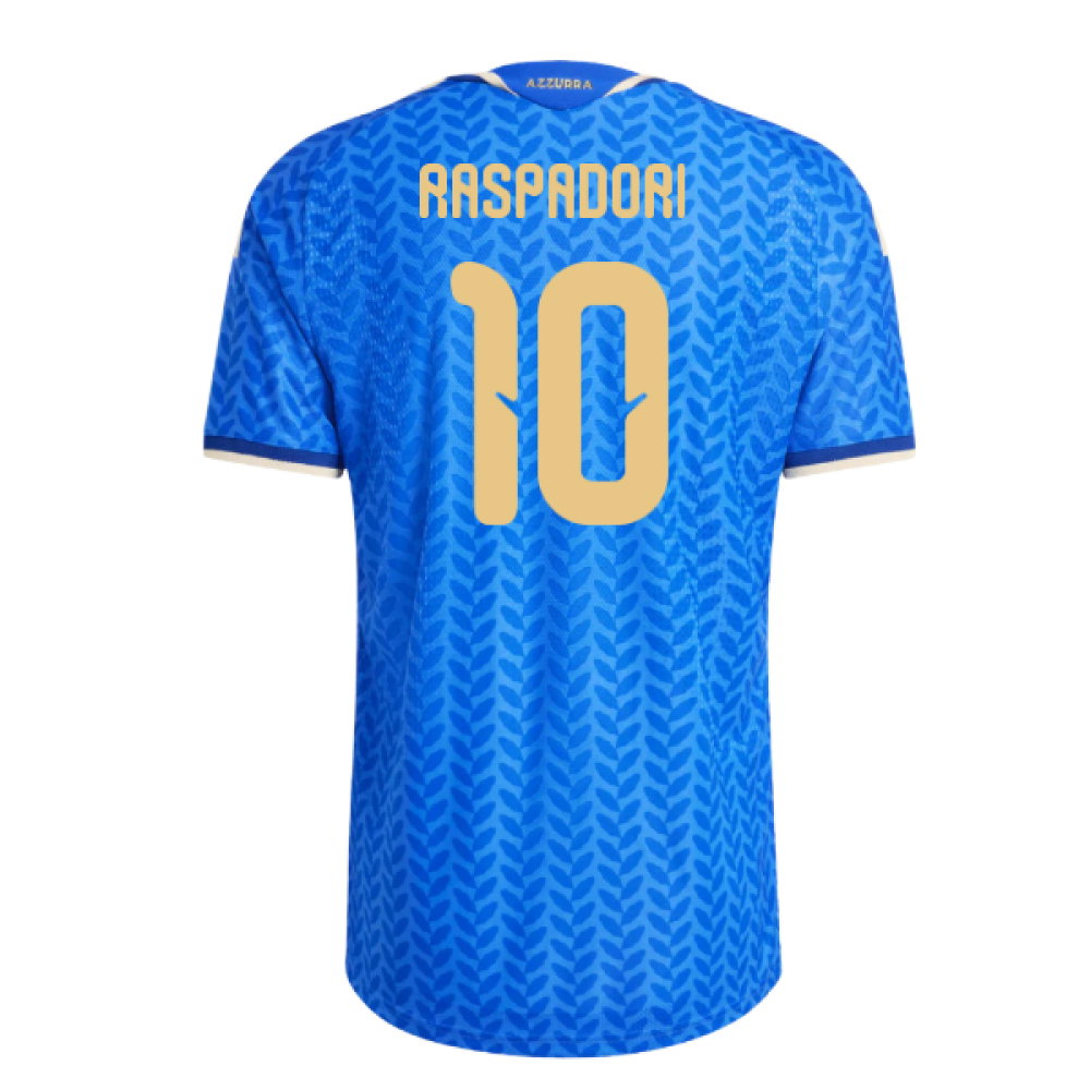 2026-2027 Italy Authentic Home Shirt (Raspadori 10)_0