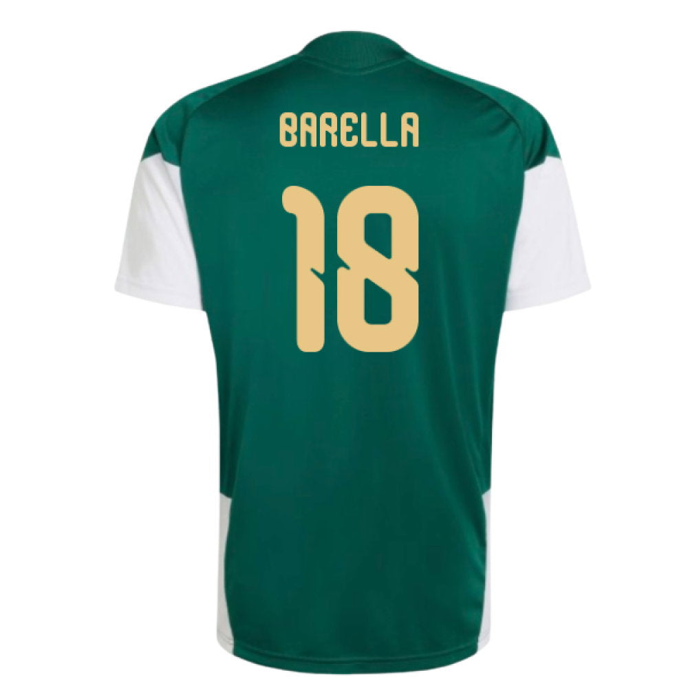 2026-2027 Italy Training Jersey (Green) (Barella 18)_0