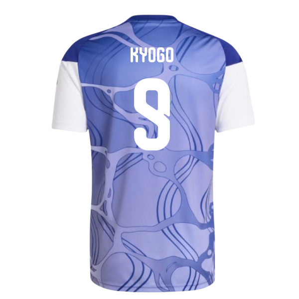 2026-2027 Japan Home Pre-Match Shirt (White/Blue) (Kyogo 9)_0