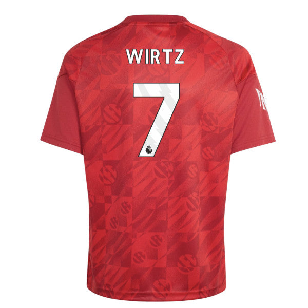 2026-2027 Liverpool Pre-Match Warm Up Shirt (Active Maroon) - Kids (Wirtz 7)_0