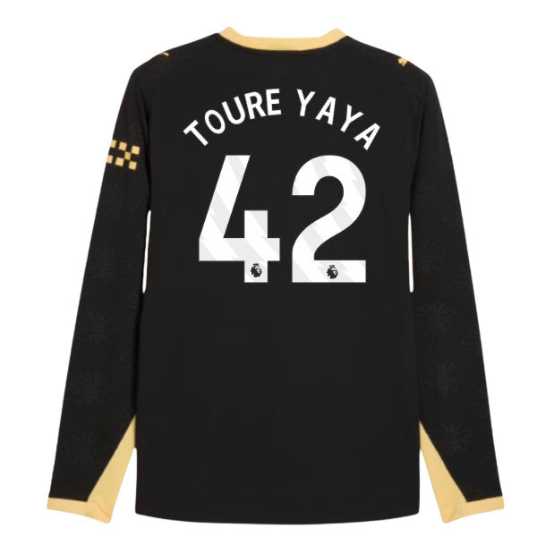 2026-2027 Man City Authentic Long Sleeve Away Shirt (Toure Yaya 42)_0