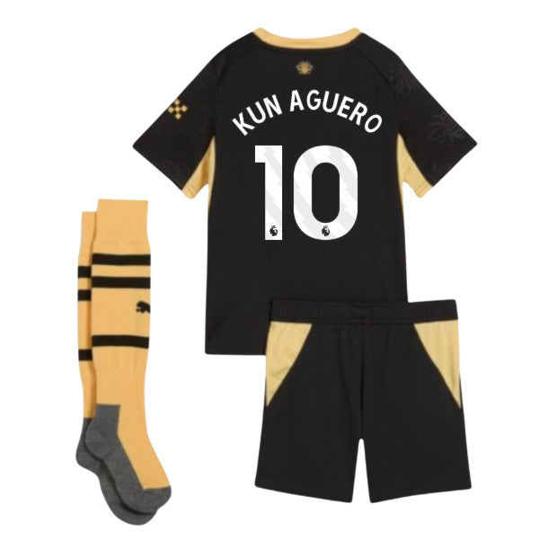 2026-2027 Man City Away Mini Kit (Kun Aguero 10)_0