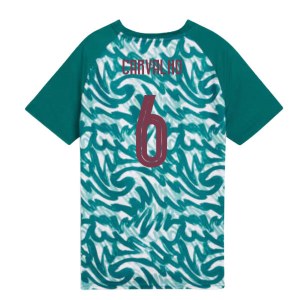 2026-2027 Portugal Warm Up Jersey (Green) - Kids (Carvalho 6)_0