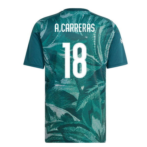 2026-2027 Real Madrid Pre-Match Shirt (Aurora Ivy) (A.Carreras 18)_0