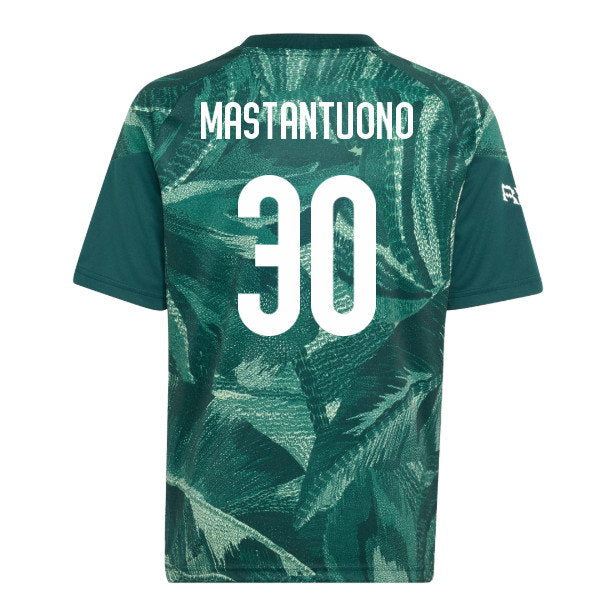 2026-2027 Real Madrid Pre-Match Shirt (Aurora Ivy) - Kids (Mastantuono 30)_0