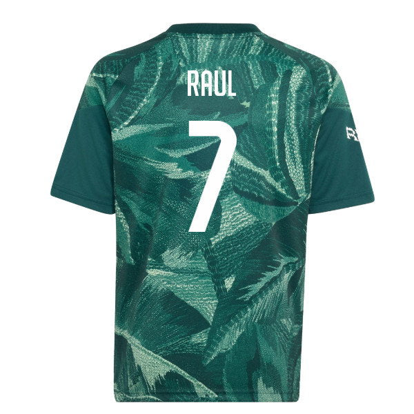 2026-2027 Real Madrid Pre-Match Shirt (Aurora Ivy) - Kids (Raul 7)_0