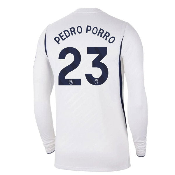 2026-2027 Tottenham Long Sleeve Home Shirt (Pedro Porro 23)_0