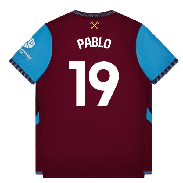 2026-2027 West Ham Authentic Home Shirt (Pablo 19)_0