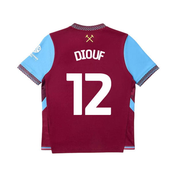 2026-2027 West Ham Home Shirt (Kids) (Diouf 12)_0