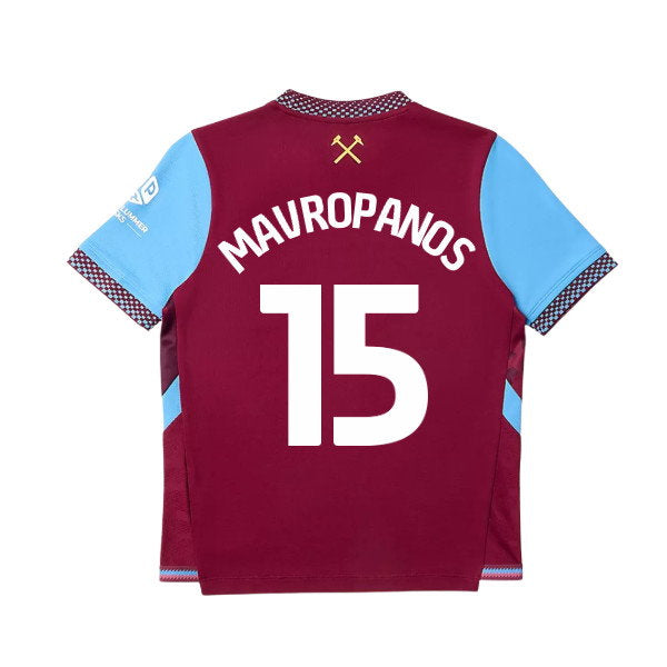 2026-2027 West Ham Home Shirt (Kids) (Mavropanos 15)_0