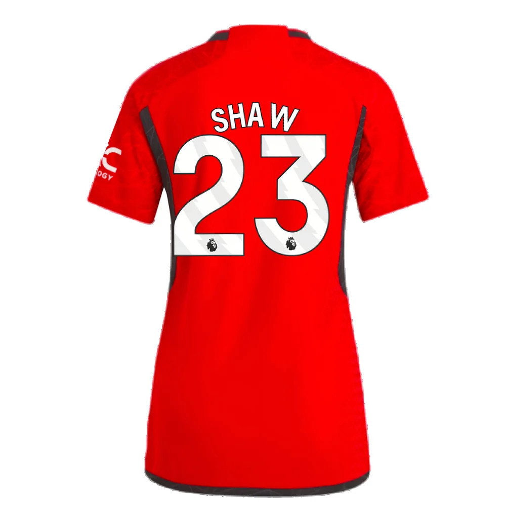 2023-2024 Man Utd Authentic Home Shirt (Ladies) (Shaw 23)_2