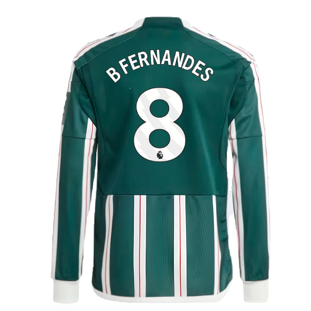2023-2024 Man Utd Away Long Sleeve Shirt (Kids) (B Fernandes 8)_2