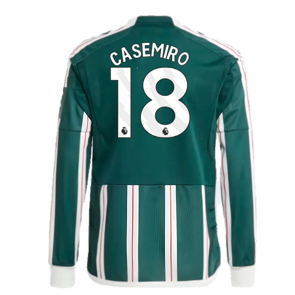 2023-2024 Man Utd Away Long Sleeve Shirt (Kids) (Casemiro 18)_2